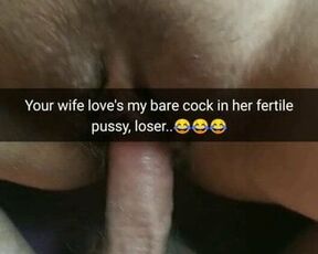 I always remove my condom with your wife, cuck - Milky Mari