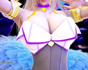 [MMD] K/DA - the Baddest Ahri Striptease Uncensored 3D