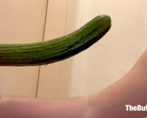 Watch Me Suck This Gigantic Cucumber For The First Time