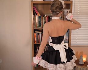 Blonde Maid MILF blowjob