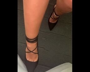 POV: LIGHT BALLBUSTING IN BLACK HEELS! Persephone_bb