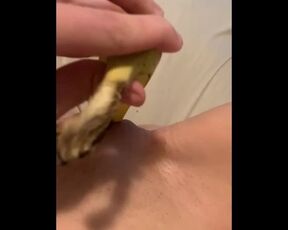 Fucking a banana