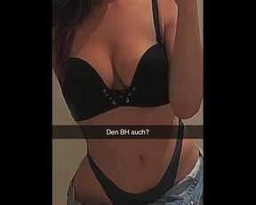 German gym girl wants cum on her clothes from guy on Snapchat