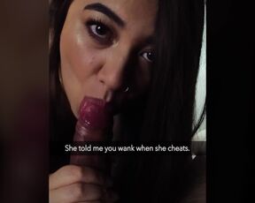 Cheating Wife Sends Snapchat to her Husband whilst Fucking his Boss!