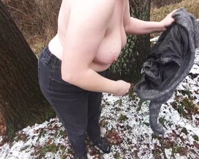 Caught while getting naked in the woods