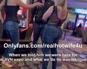 FFM Threesome with stranger we met at a casino in Las Vegas