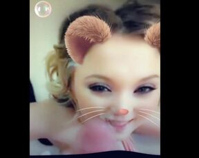 Teen Facial Blonde Girlfriend Snap Filter