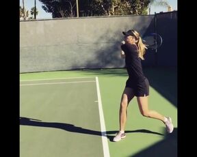 Maria Sharapova practice from instagram