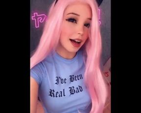 Belle Delphine Announces Porn Video and Flashes her Tits